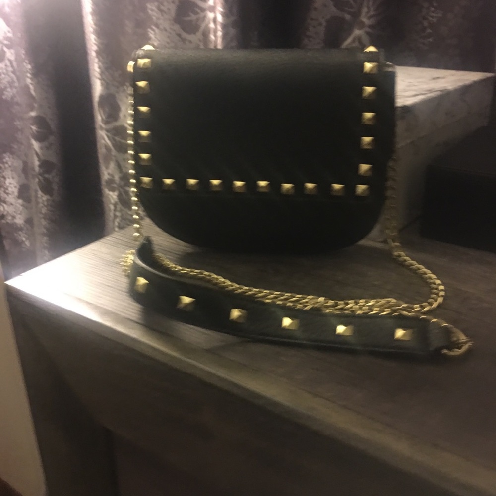 Sexy BCBG bag with gold studs